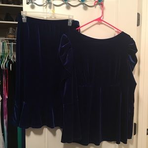 Vintage Royal Blue Velvet